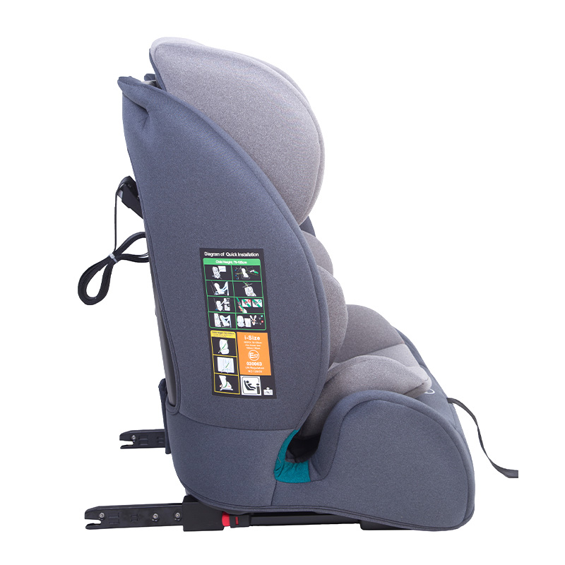 OG302A Einfache Installation, hochwertiger 76–150 cm großer Kinderautositz mit Isofix und oberem Haltegurt