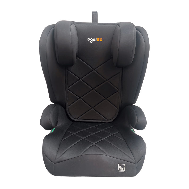 OG303B mit ISOfix -Autositz, Gruppe 2 3 Autositz, Booster faltbar, schwarz mit Präge