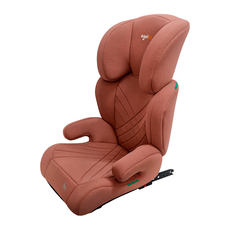 OG301 mit ISofix -Autositz, Gruppe 2 3 Autositz, Booster faltbar, rosa mit Prägung